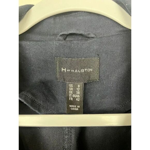 H By Halston Women’s‎ Blue Denim Trench Dress Size 8 - Picture 11 of 12